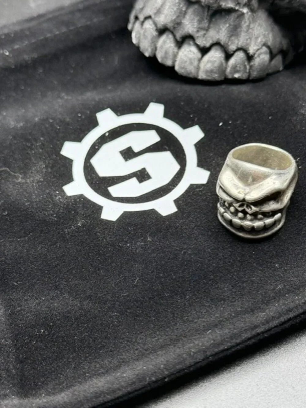 STARLINGEAR Puncher Slickster Ring Silver 925 Size US 4.5 New w/Pouch